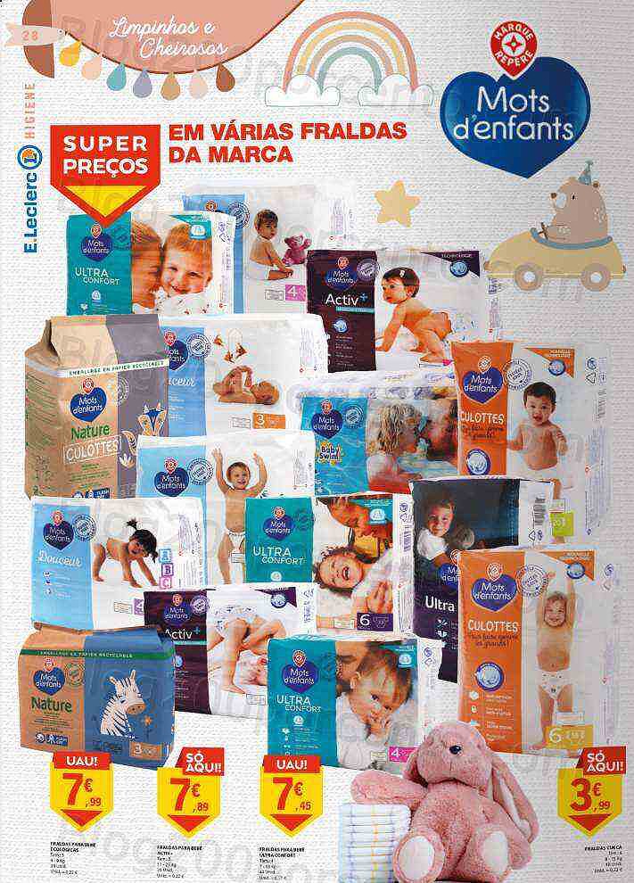 Antevisão Folheto E-LECLERC Especial Bebé Promoções de 10 a 22 janeiro