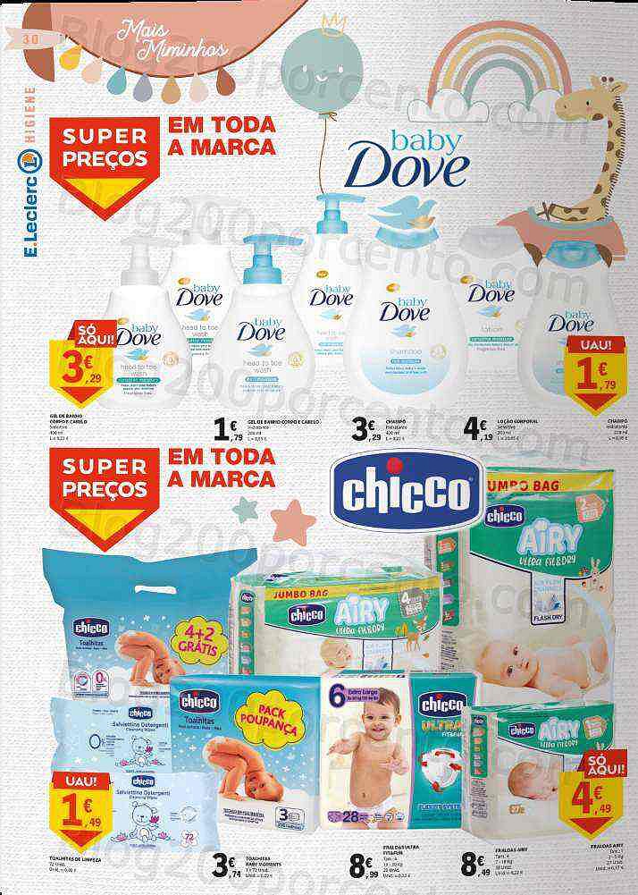 Antevisão Folheto E-LECLERC Especial Bebé Promoções de 10 a 22 janeiro
