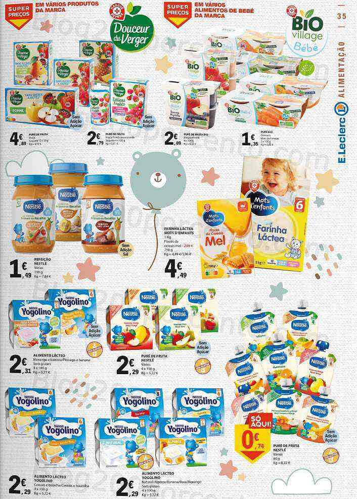 Antevisão Folheto E-LECLERC Especial Bebé Promoções de 10 a 22 janeiro