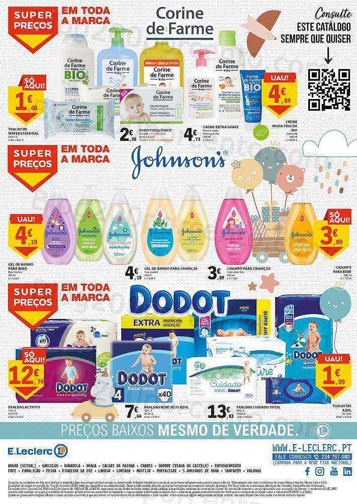 Antevisão Folheto E-LECLERC Especial Bebé Promoções de 10 a 22 janeiro