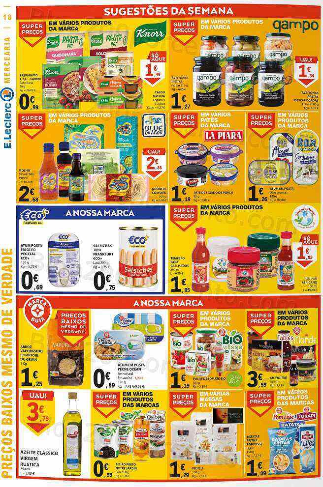 Antevisão Folheto E-LECLERC Promoções de 19 a 25 janeiro