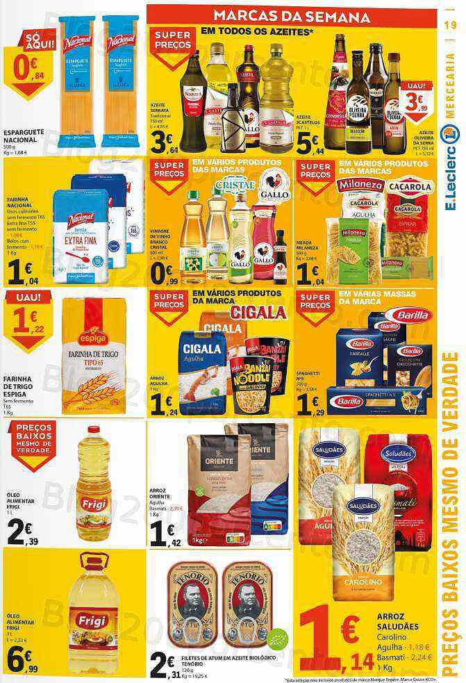 Antevisão Folheto E-LECLERC Promoções de 19 a 25 janeiro