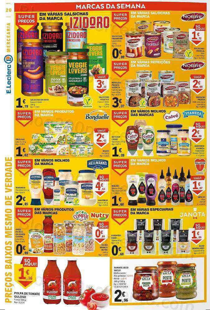 Antevisão Folheto E-LECLERC Promoções de 19 a 25 janeiro