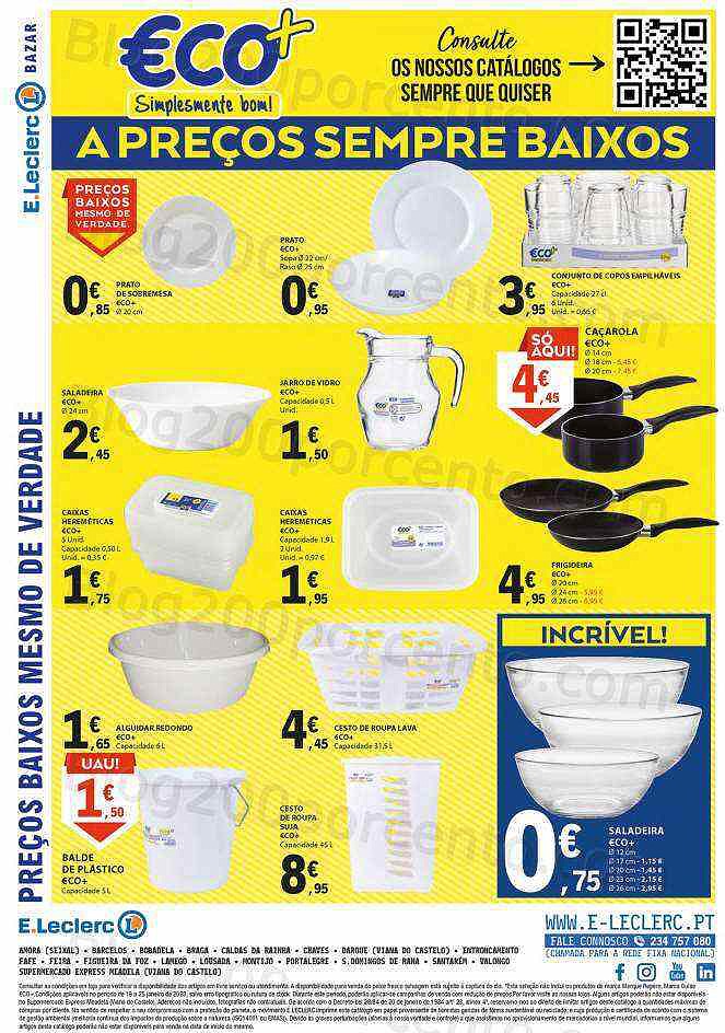 Antevisão Folheto E-LECLERC Promoções de 19 a 25 janeiro