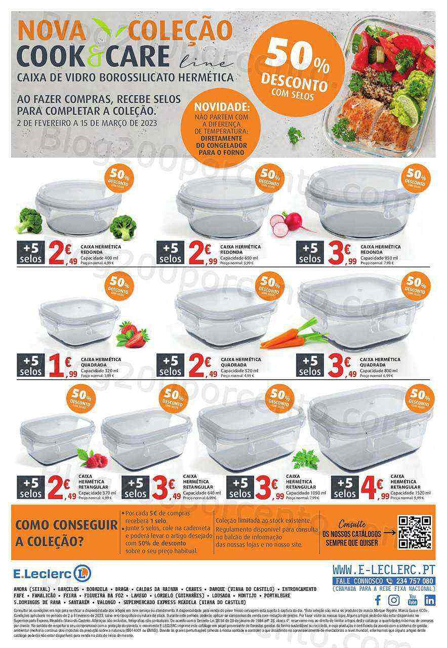 Antevisão Folheto E-LECLERC Bazar Promoções de 2 a 8 fevereiro