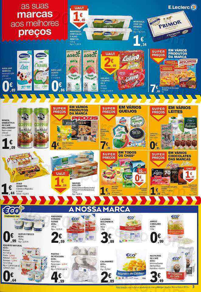 Antevisão Folheto E-LECLERC Promoções Fim de Semana - 13 a 15 janeiro