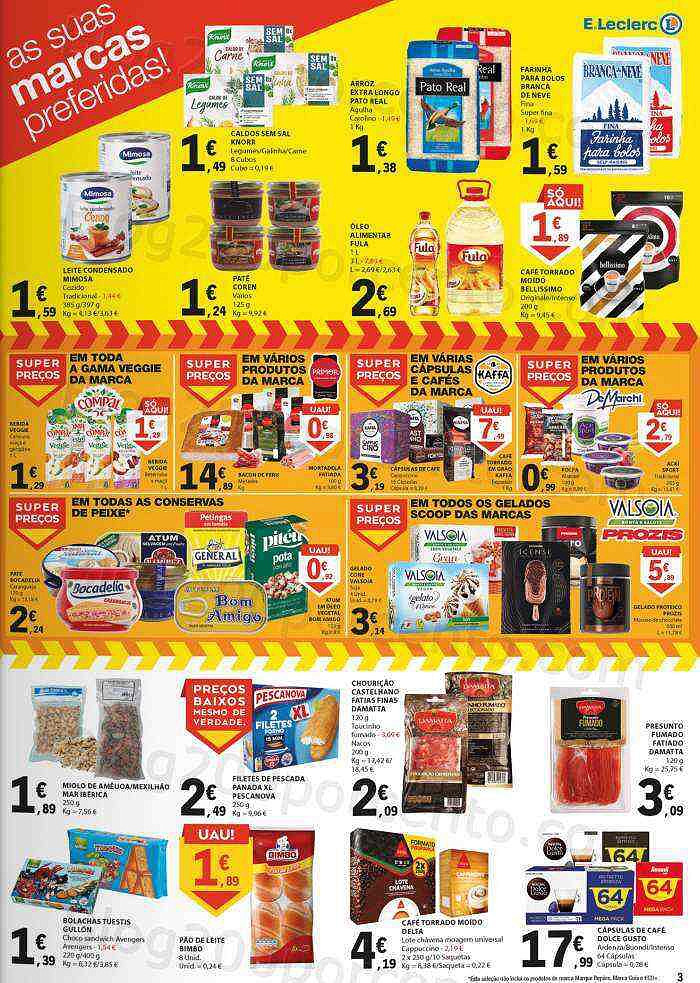 Antevisão Folheto E-LECLERC Promoções Fim de Semana - 20 a 22 janeiro