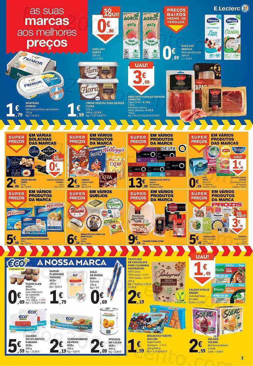 Antevisão Folheto E-LECLERC Promoções Fim de Semana - 3 a 5 fevereiro