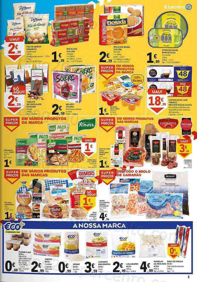 Antevisão Folheto E-LECLERC Promoções Fim de Semana - 6 a 8 janeiro