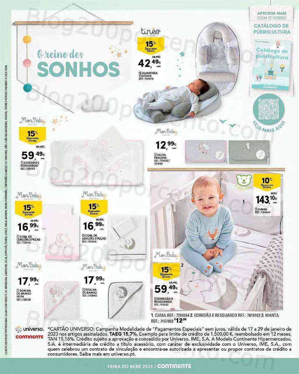 Antevisão Folheto CONTINENTE Feira do Bebé Promoções de 17 a 29 janeiro