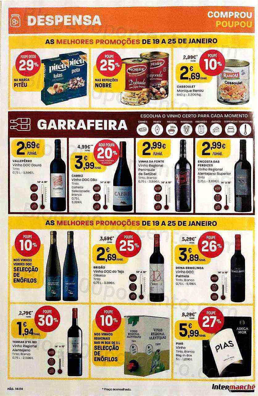 Antevisão Folheto INTERMARCHÉ Contact Promoções de 19 a 25 janeiro