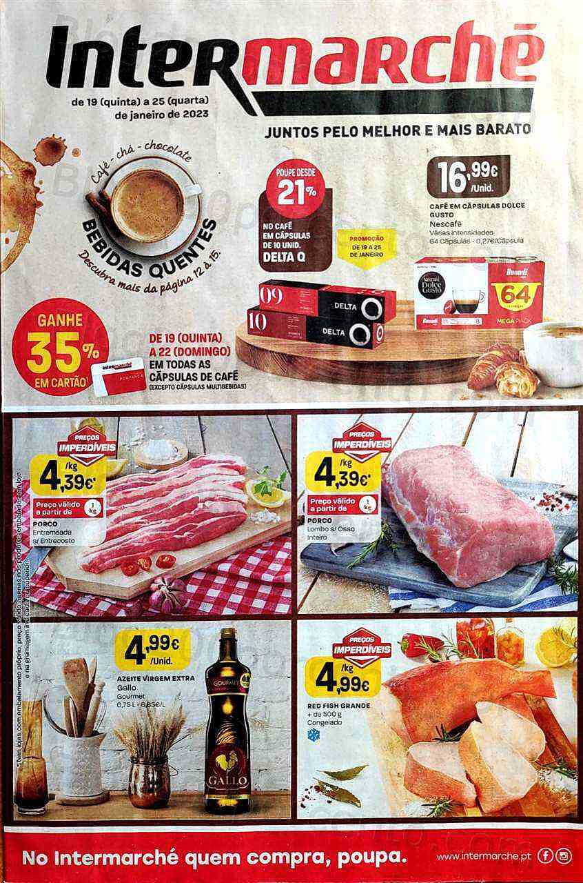 Antevisão Folheto INTERMARCHÉ Promoções de 19 a 25 janeiro