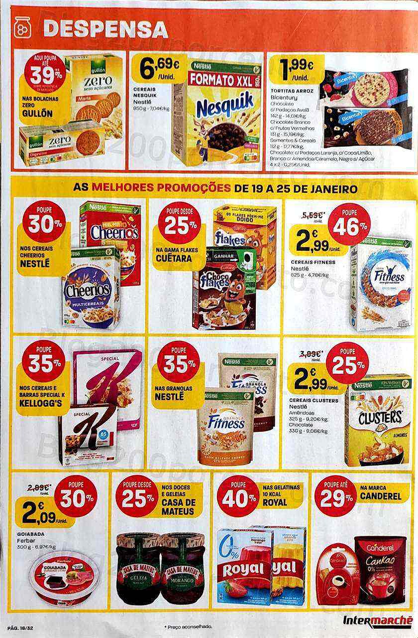 Antevisão Folheto INTERMARCHÉ Promoções de 19 a 25 janeiro