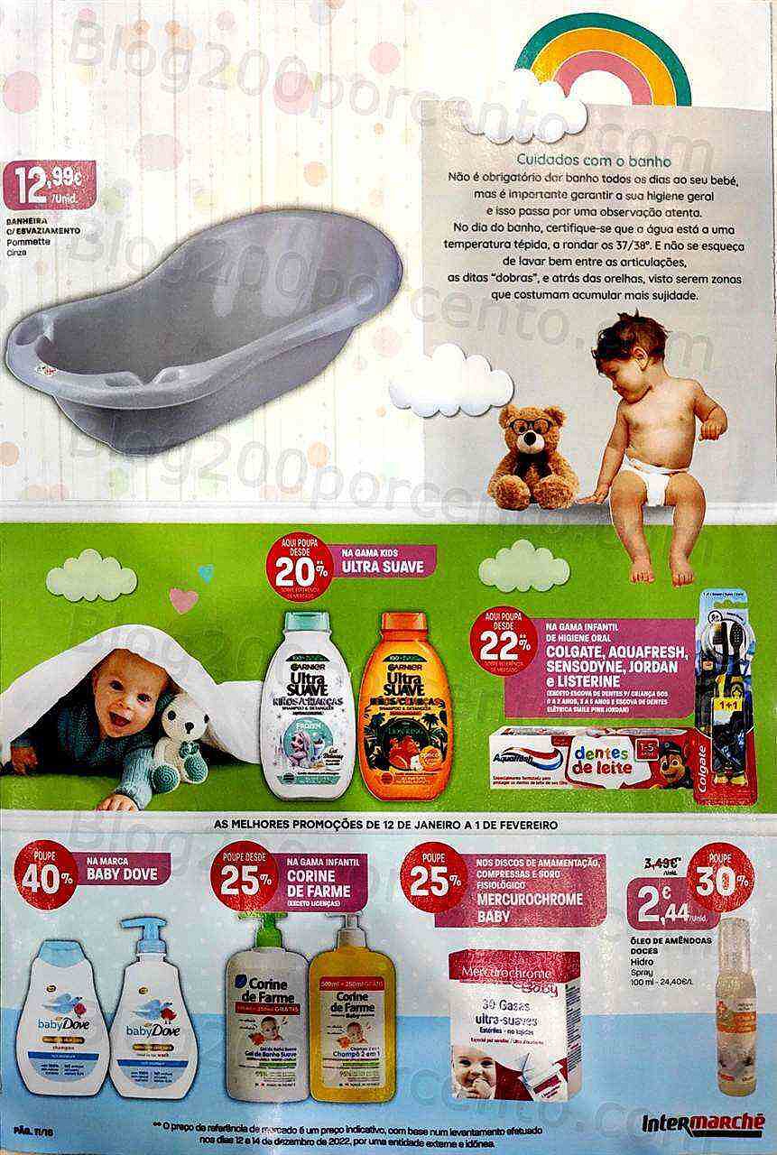 Antevisão Folheto INTERMARCHÉ Feira do Bebé Promoções de 12 janeiro a 1 fevereiro