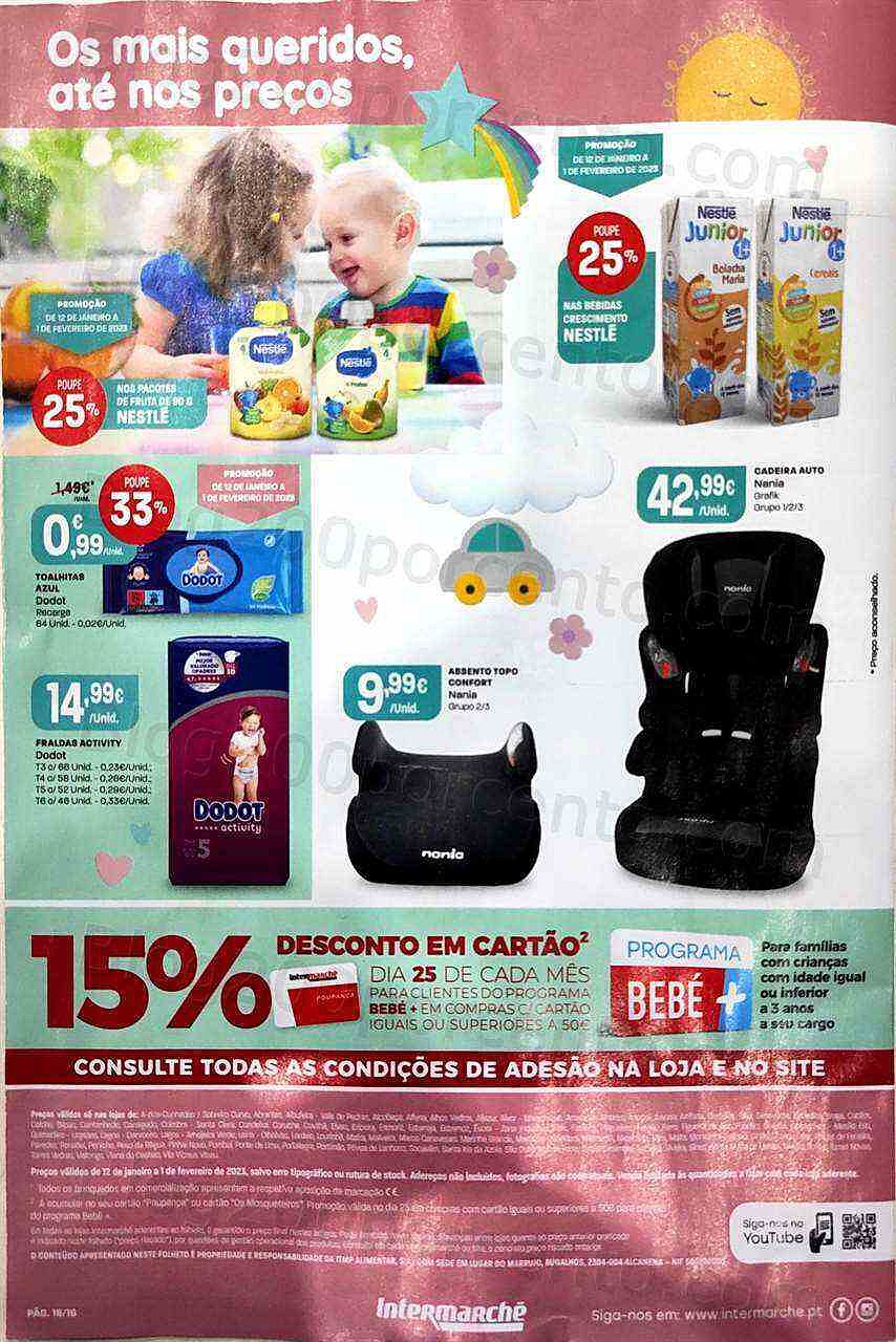 Antevisão Folheto INTERMARCHÉ Feira do Bebé Promoções de 12 janeiro a 1 fevereiro