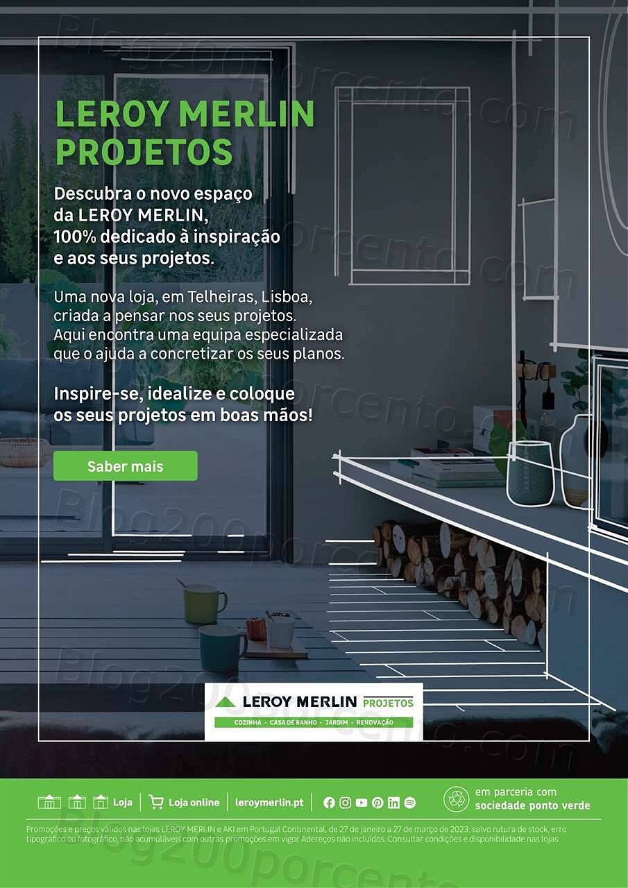 Antevisão Folheto LEROY MERLIN Promoções de 27 janeiro a 27 março