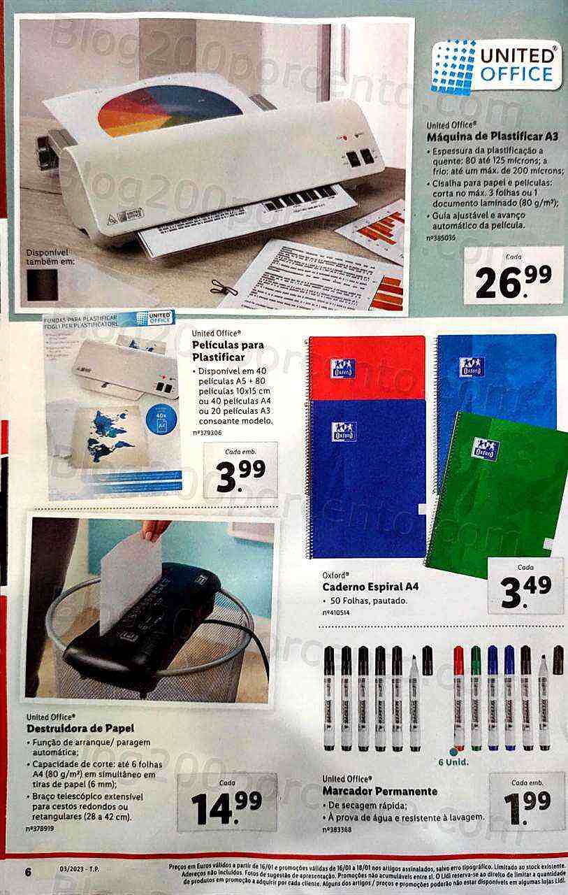 Antevisão Folheto LIDL Promoções de 16 a 22 janeiro