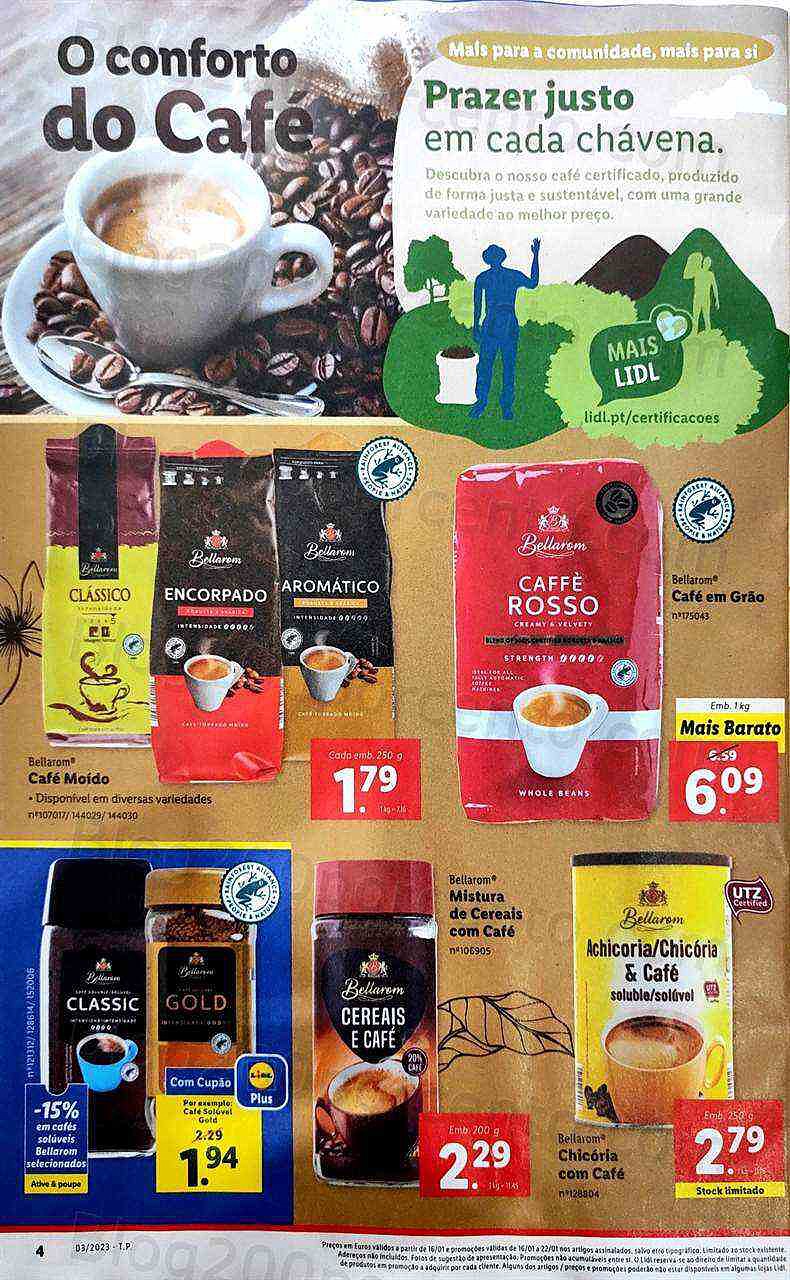 Antevisão Folheto LIDL Promoções de 16 a 22 janeiro