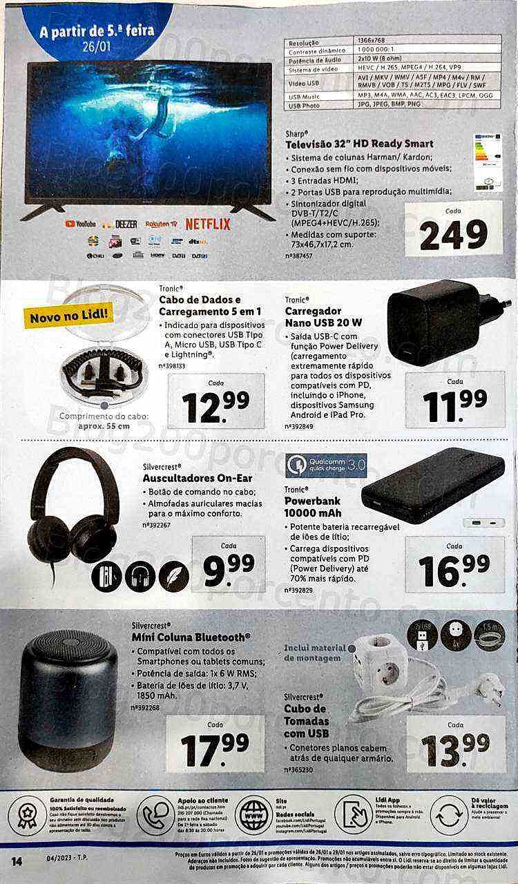 Antevisão Folheto LIDL Promoções de 23 a 29 janeiro