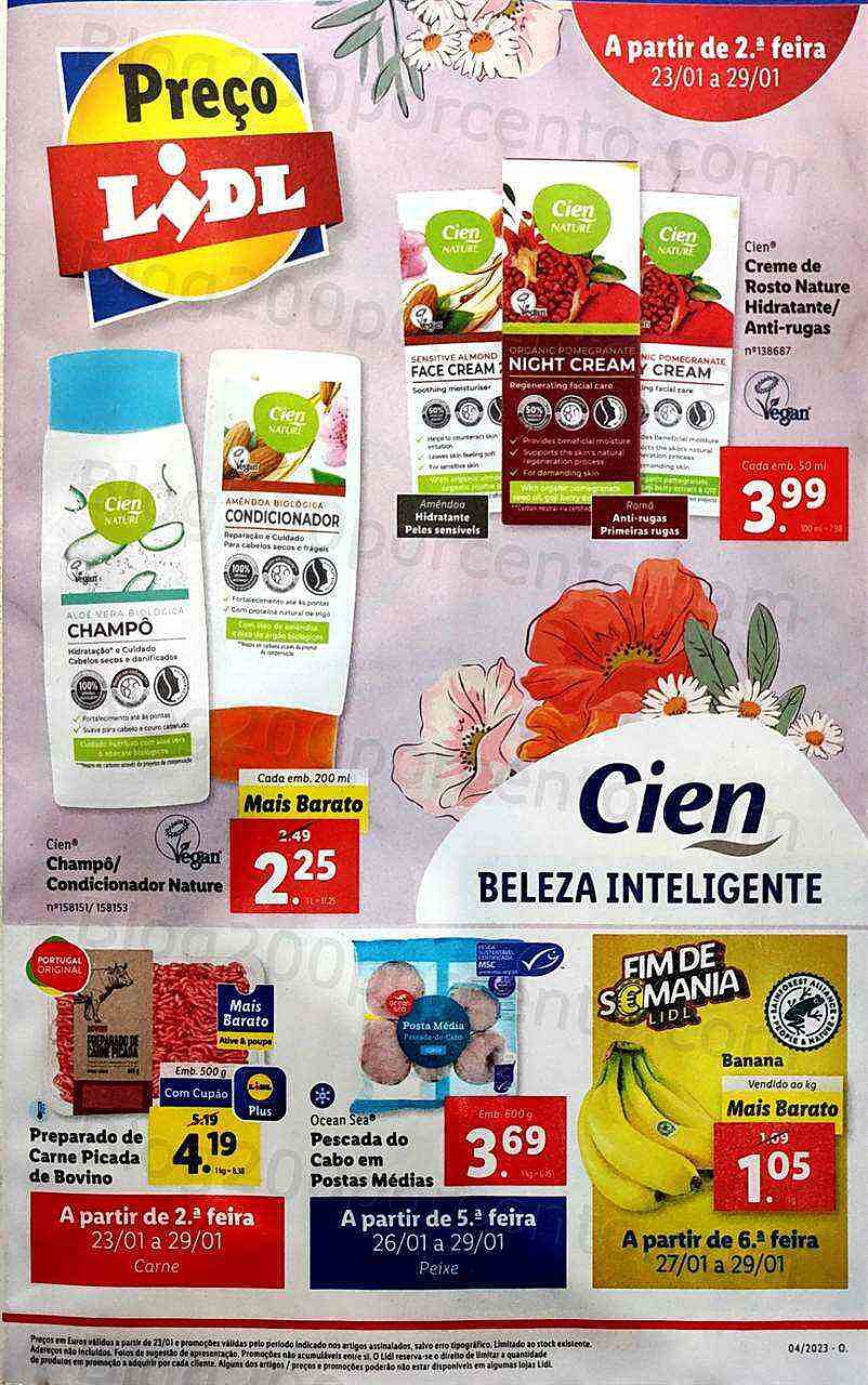 Antevisão Folheto LIDL Promoções de 23 a 29 janeiro