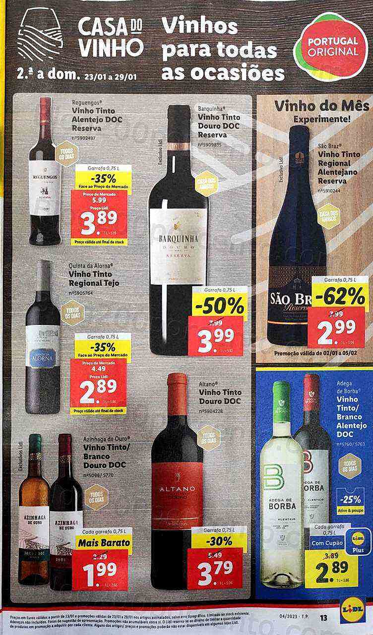 Antevisão Folheto LIDL Promoções de 23 a 29 janeiro