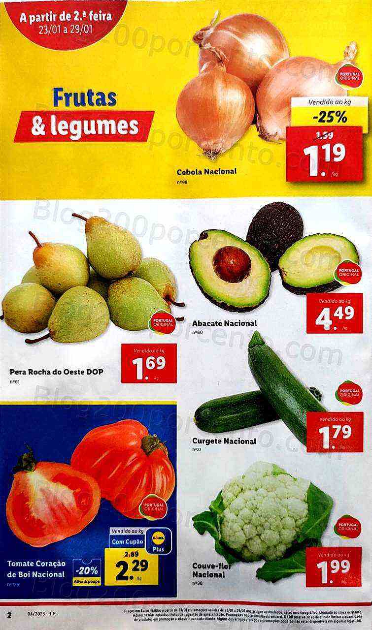 Antevisão Folheto LIDL Promoções de 23 a 29 janeiro