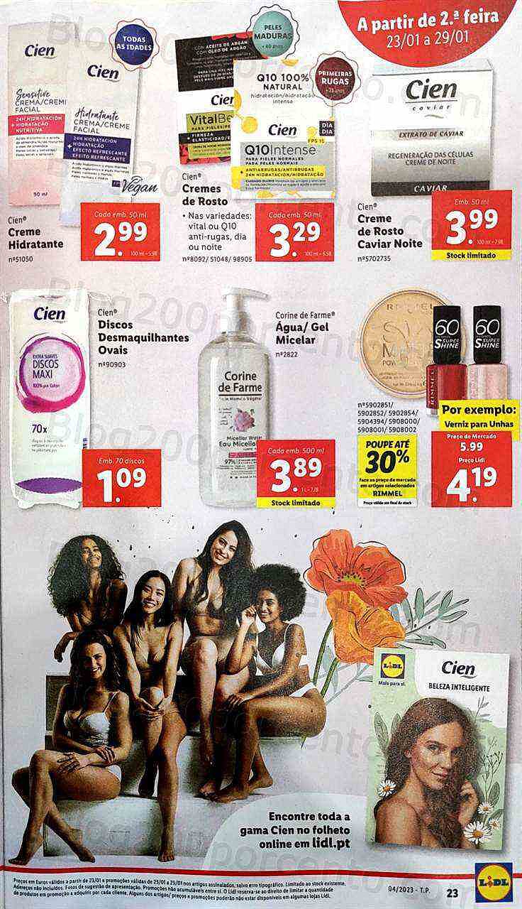 Antevisão Folheto LIDL Promoções de 23 a 29 janeiro