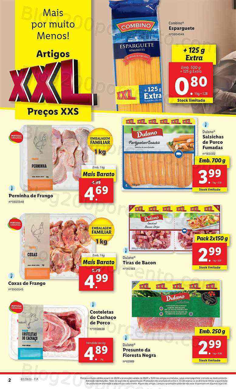 Antevisão Folheto LIDL Promoções XXL de 9 a 15 janeiro