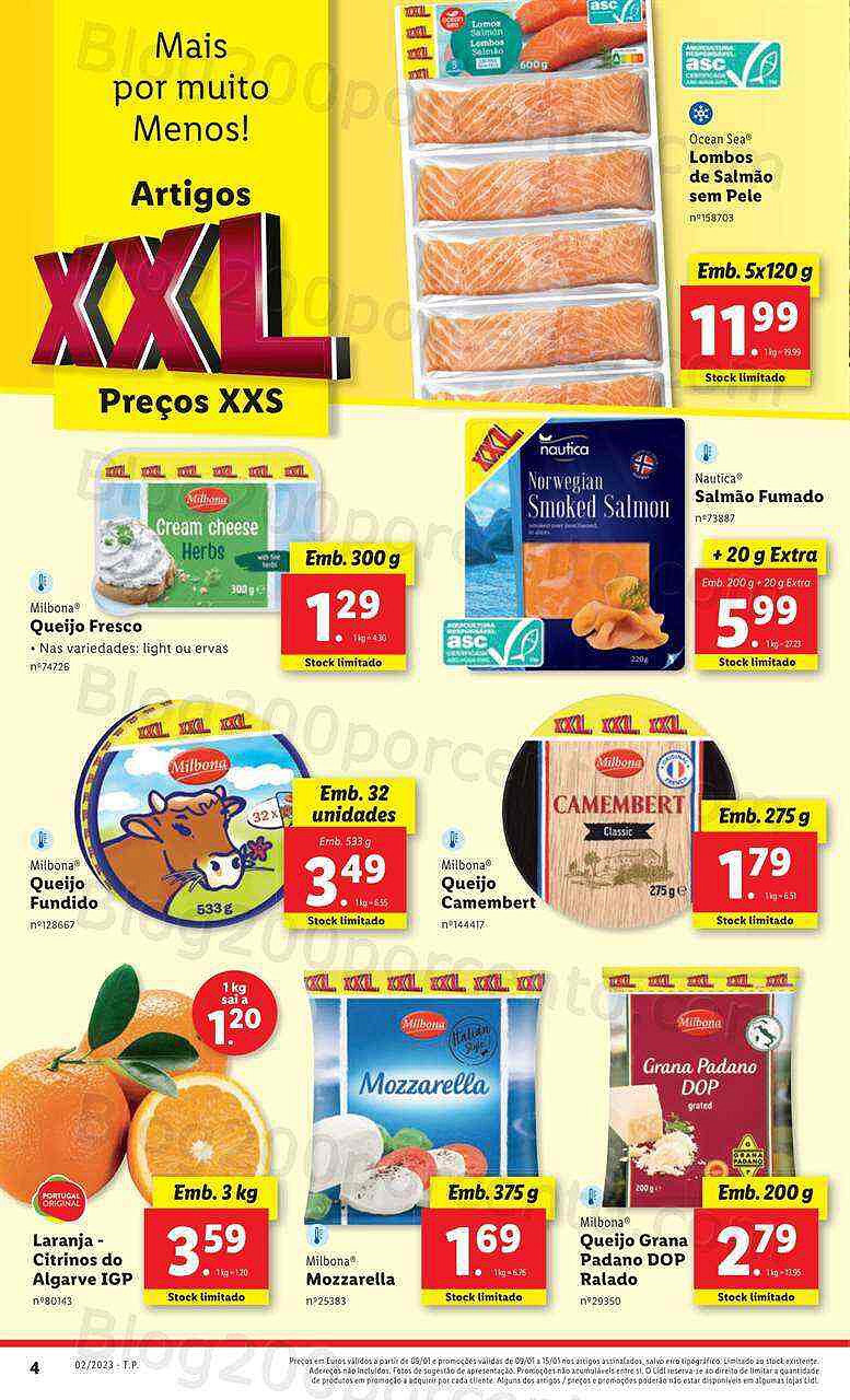 Antevisão Folheto LIDL Promoções XXL de 9 a 15 janeiro