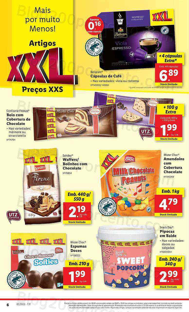 Antevisão Folheto LIDL Promoções XXL de 9 a 15 janeiro