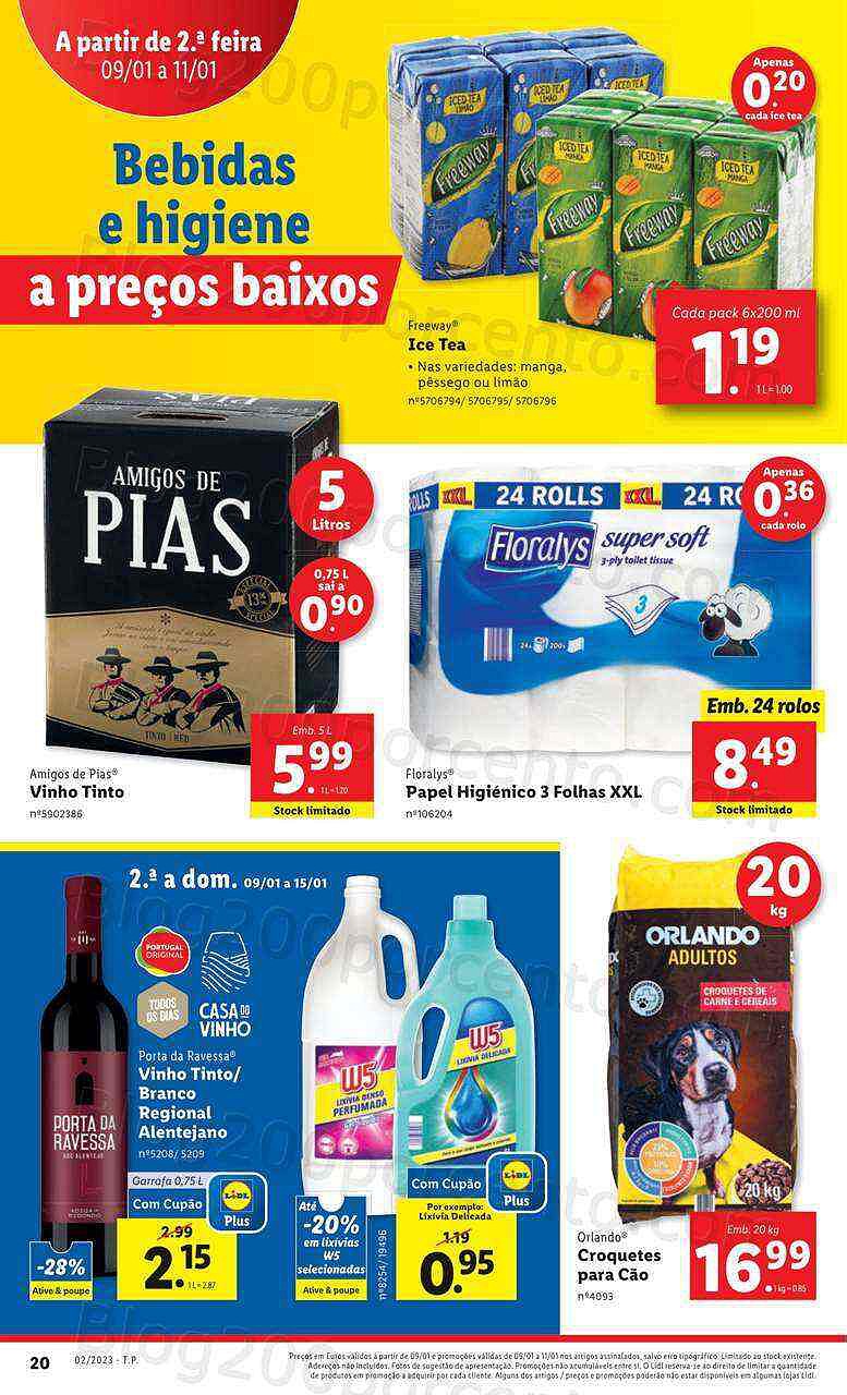 Antevisão Folheto LIDL Promoções de 9 a 15 janeiro - Edição Digital e Completa