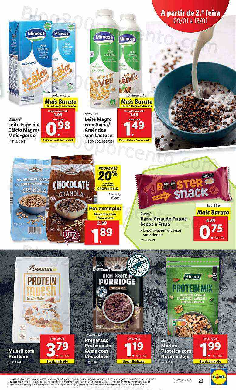 Antevisão Folheto LIDL Promoções de 9 a 15 janeiro - Edição Digital e Completa