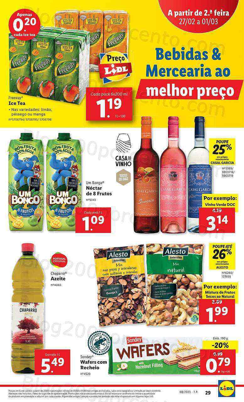 Antevisão Folheto LIDL Promoções de 23 fevereiro a 1 março