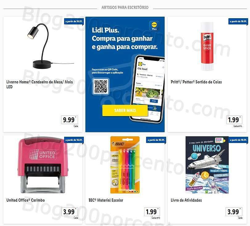 Antevisão Folheto LIDL Bazar 16 e 19 janeiro