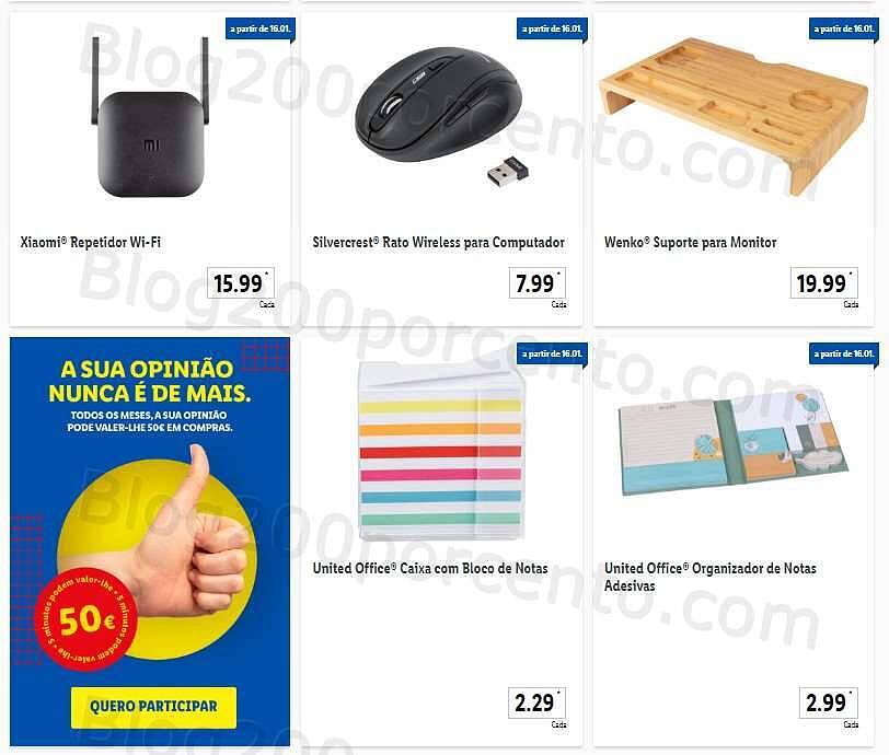 Antevisão Folheto LIDL Bazar 16 e 19 janeiro