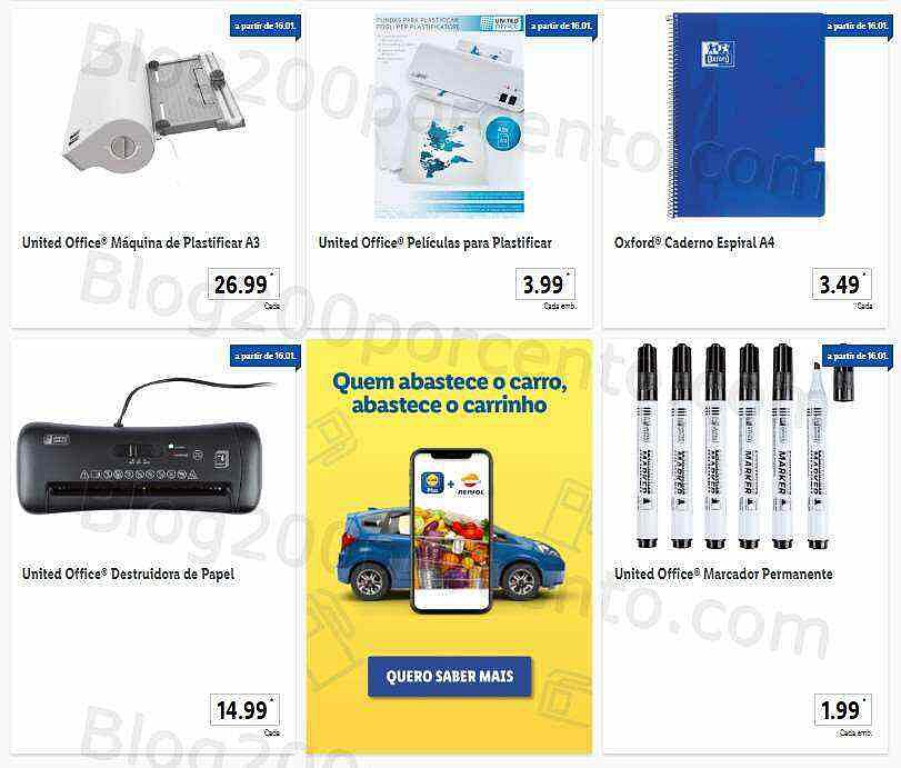 Antevisão Folheto LIDL Bazar 16 e 19 janeiro