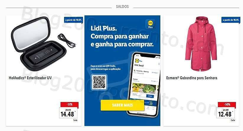 Antevisão Folheto LIDL Bazar 16 e 19 janeiro