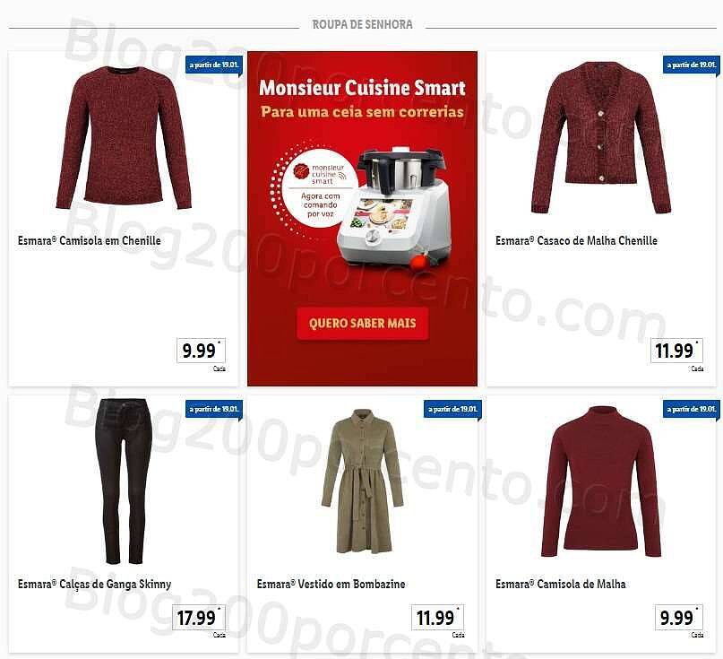 Antevisão Folheto LIDL Bazar 16 e 19 janeiro