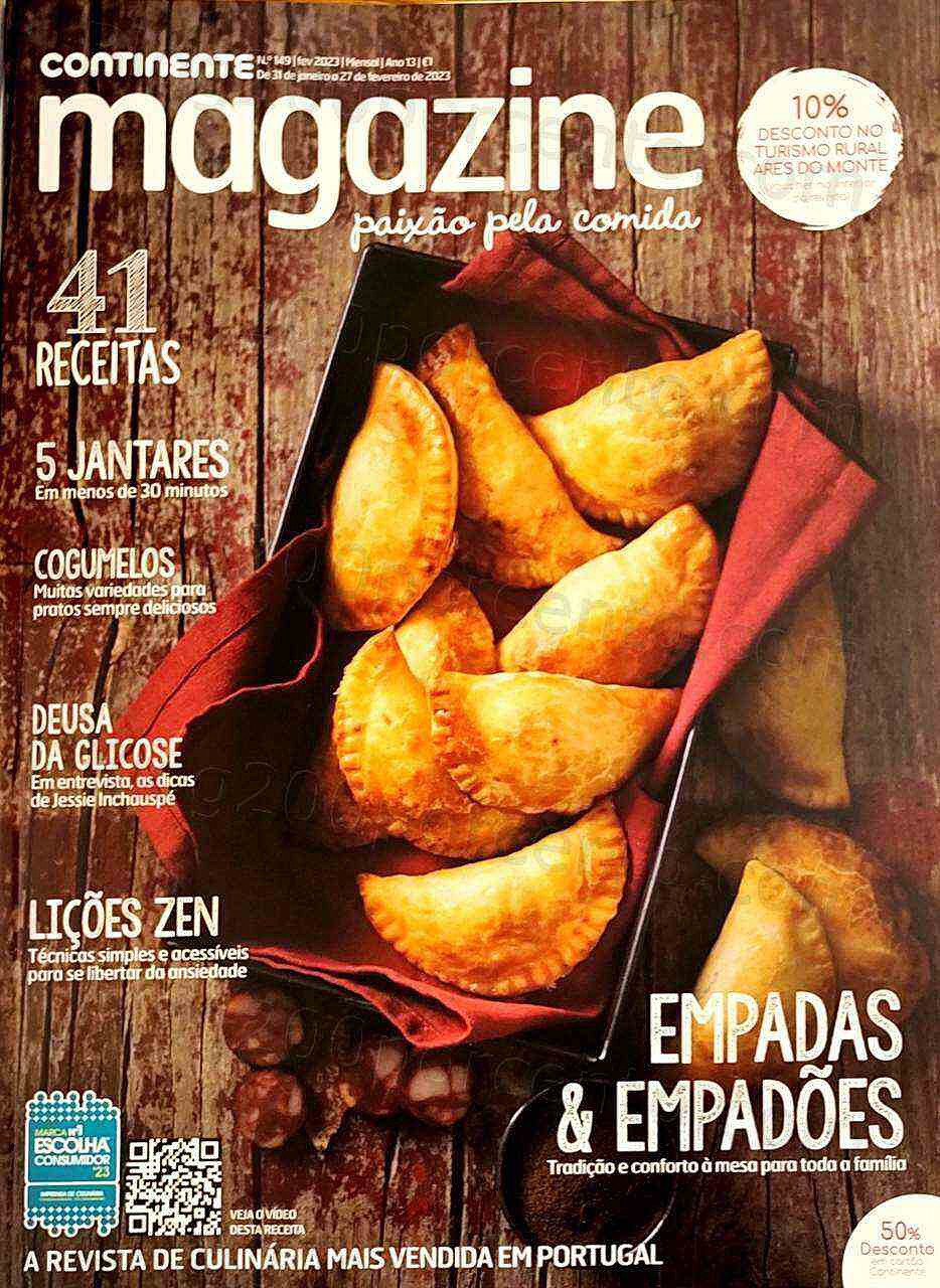 Antevisão Revista CONTINENTE Magazine Fevereiro e Seus Vales de Desconto