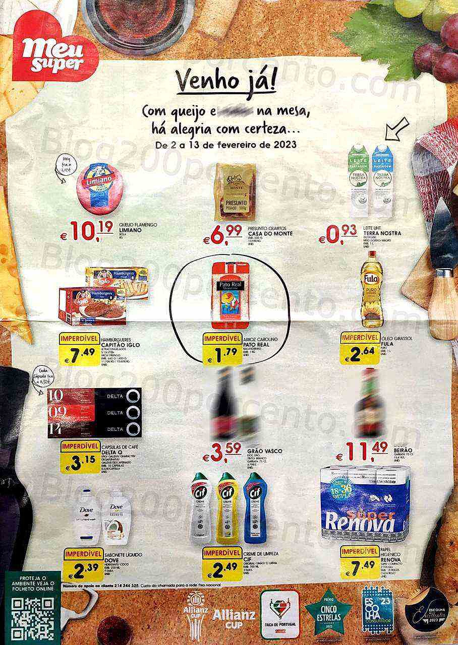 Antevisão Folheto MEU SUPER Promoções de 2 a 13 fevereiro