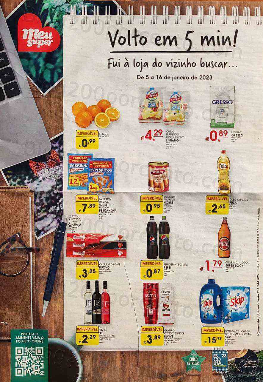 Antevisão Folheto MEU SUPER Promoções de 5 a 16 janeiro