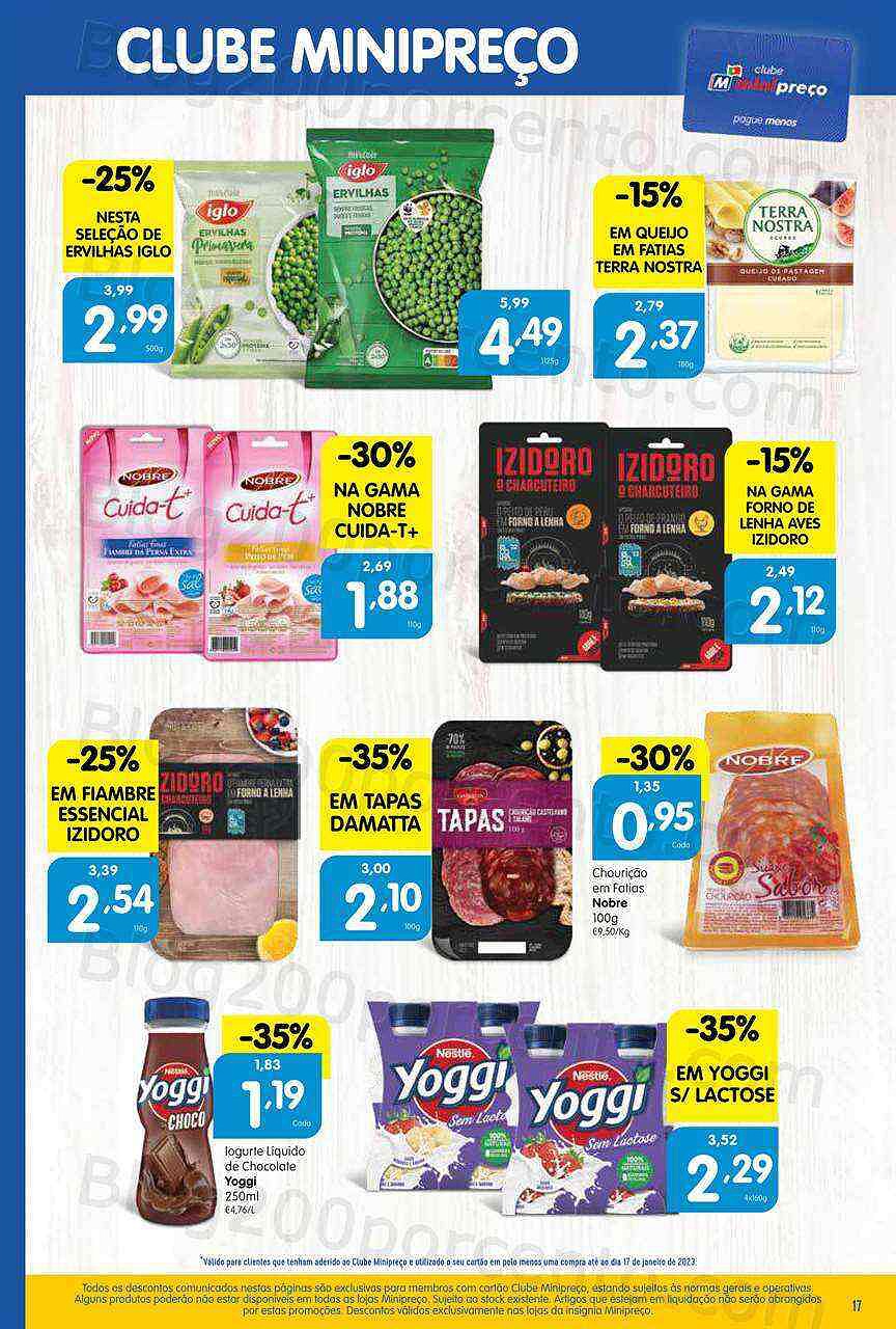 Antevisão Folheto MINIPREÇO Promoções de 19 a 25 janeiro