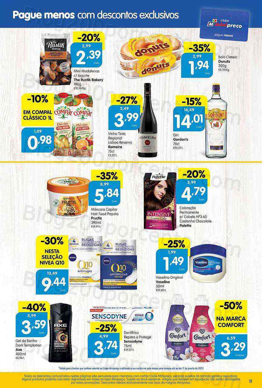 Antevisão Folheto MINIPREÇO Promoções de 19 a 25 janeiro