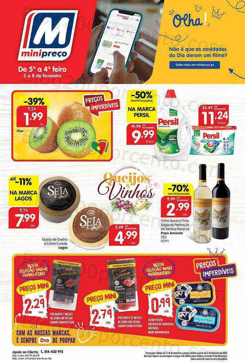 Antevisão Folheto MINIPREÇO Promoções de 2 a 8 fevereiro