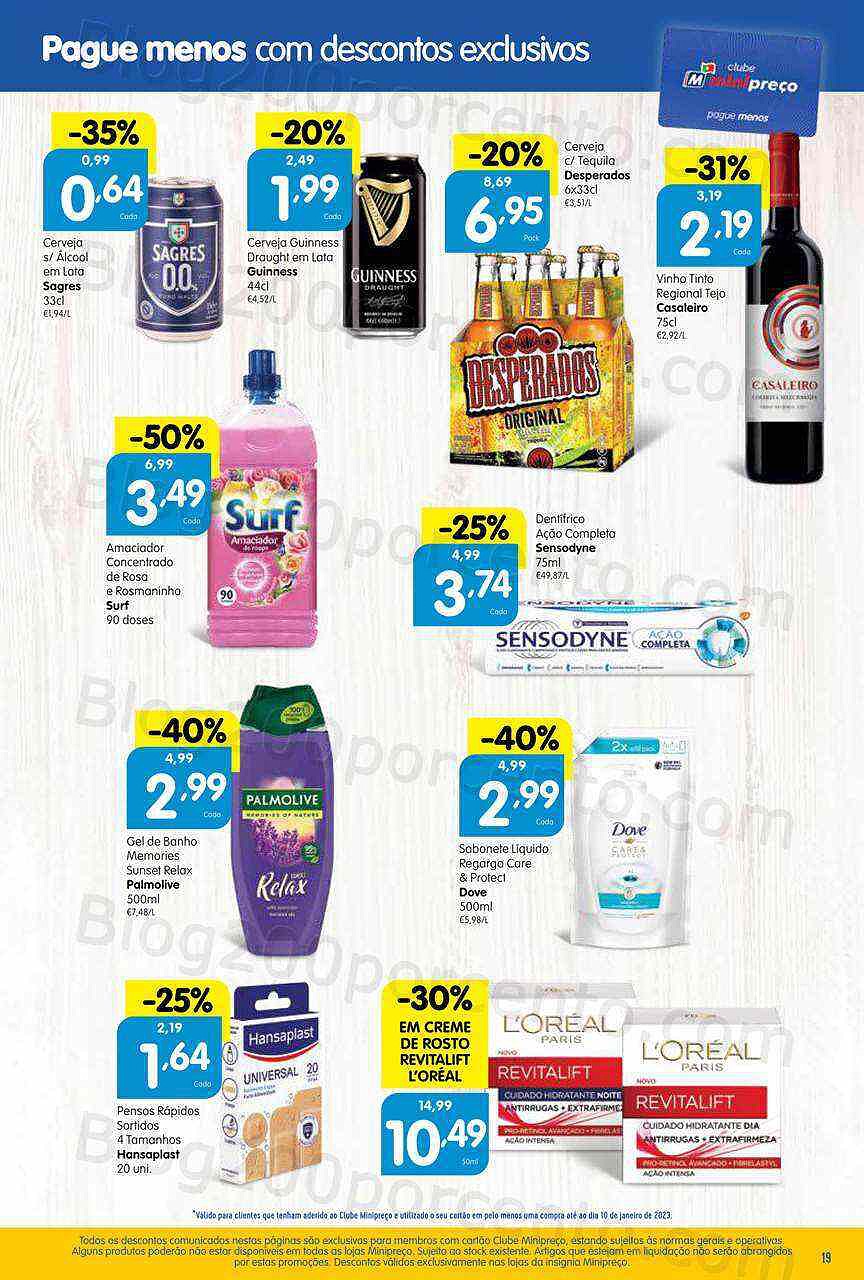 Antevisão Folheto MINIPREÇO Promoções de 12 a 18 janeiro