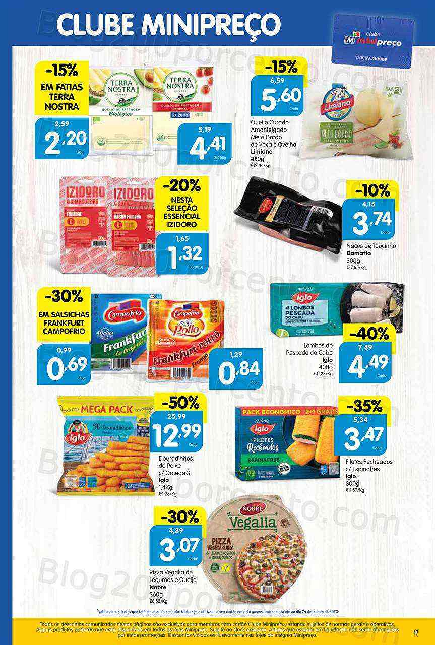 Antevisão Folheto MINIPREÇO Promoções de 26 janeiro a 1 fevereiro