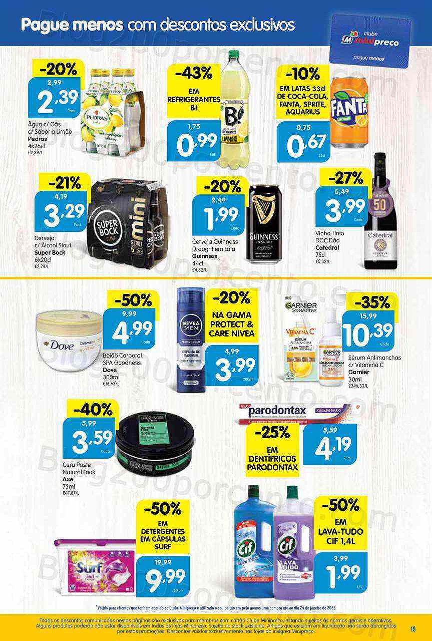 Antevisão Folheto MINIPREÇO Promoções de 26 janeiro a 1 fevereiro