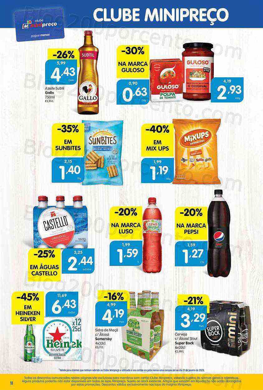 Antevisão Folheto MINIPREÇO Promoções de 2 a 8 fevereiro