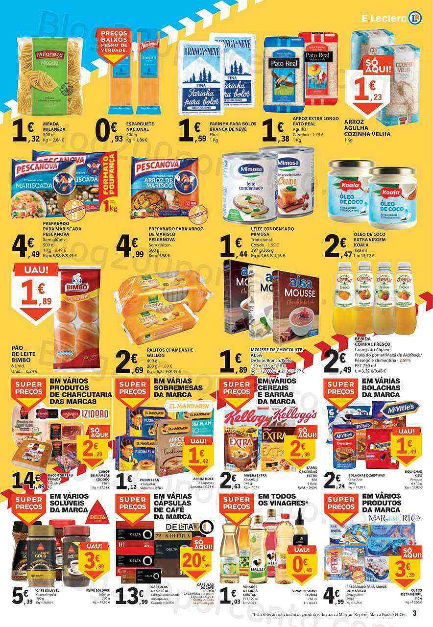 Antevisão Folheto E-LECLERC Promoções Fim de Semana - 17 a 19 fevereiro