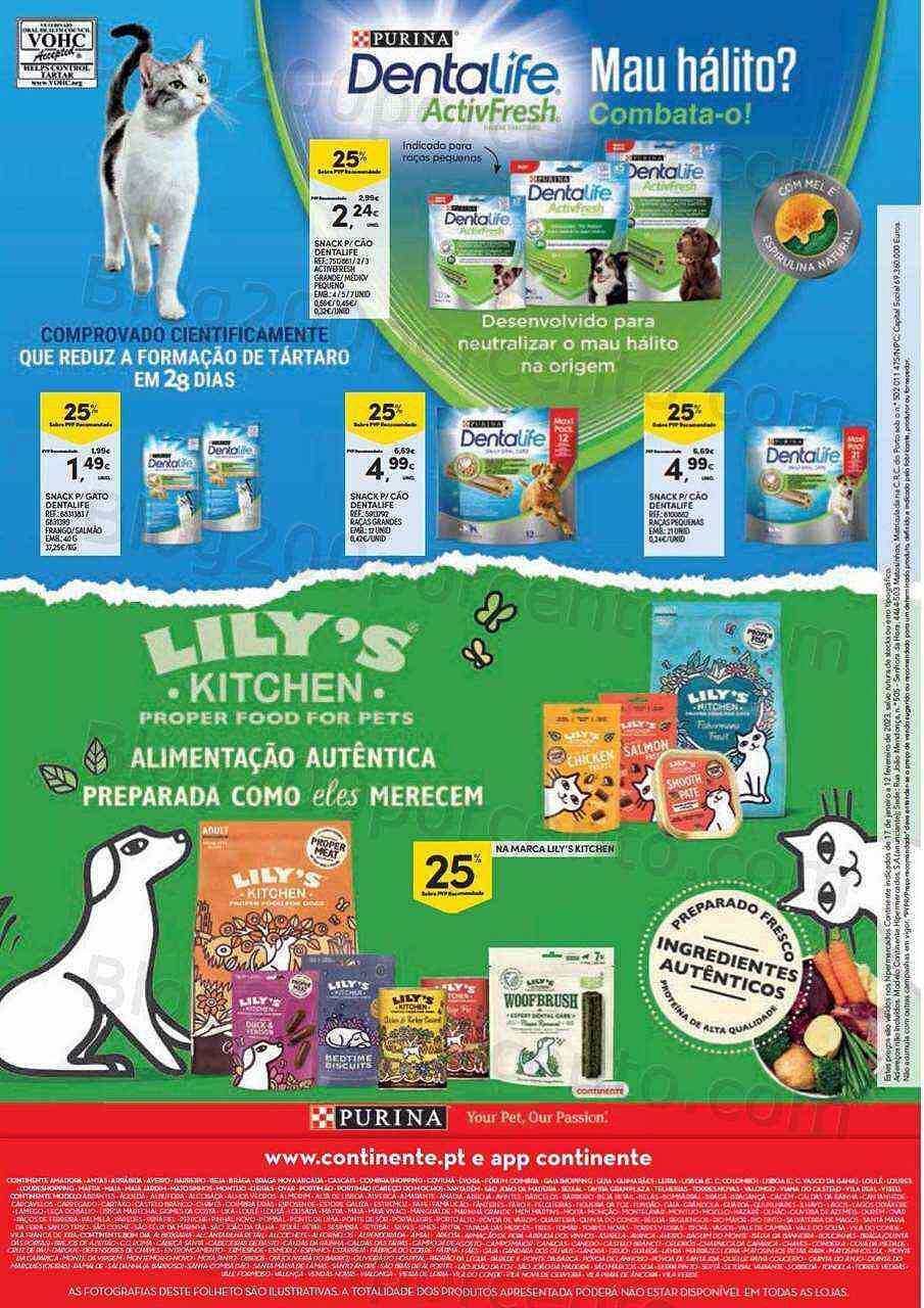Antevisão Folheto CONTINENTE Pets Promoções de 17 janeiro a 12 fevereiro